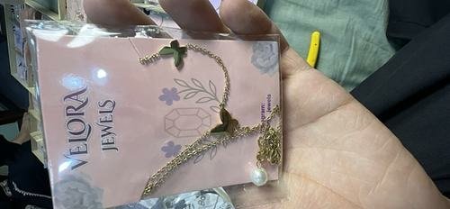 Gold Butterfly Charm Necklace