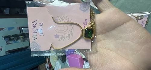Emerald-Green Crystal Pendant Necklace