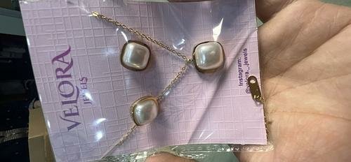 Pearl Pendant Necklace & Stud Set
