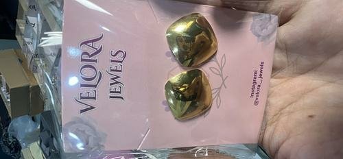 Chunky Gold Dome Stud Earrings