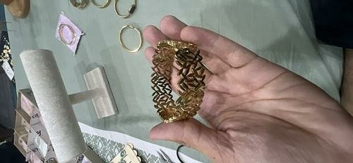 Filigree Openwork Wide Cuff