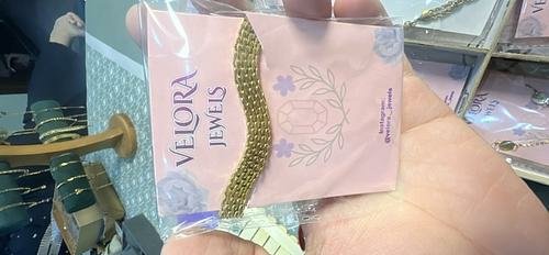 Gold-Tone Mesh Chain Bracelet