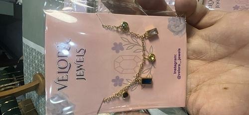 Gemstone Charm Station Bracelet
