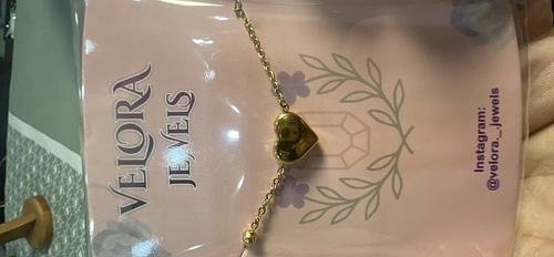 Dainty Gold Heart Charm Bracelet
