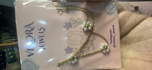 Pearl Flower Charm Bracelet
